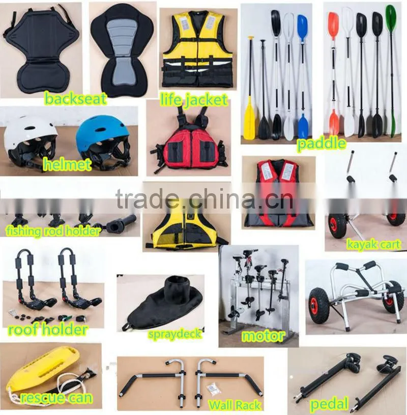 Parent-child kayak with electric motor
