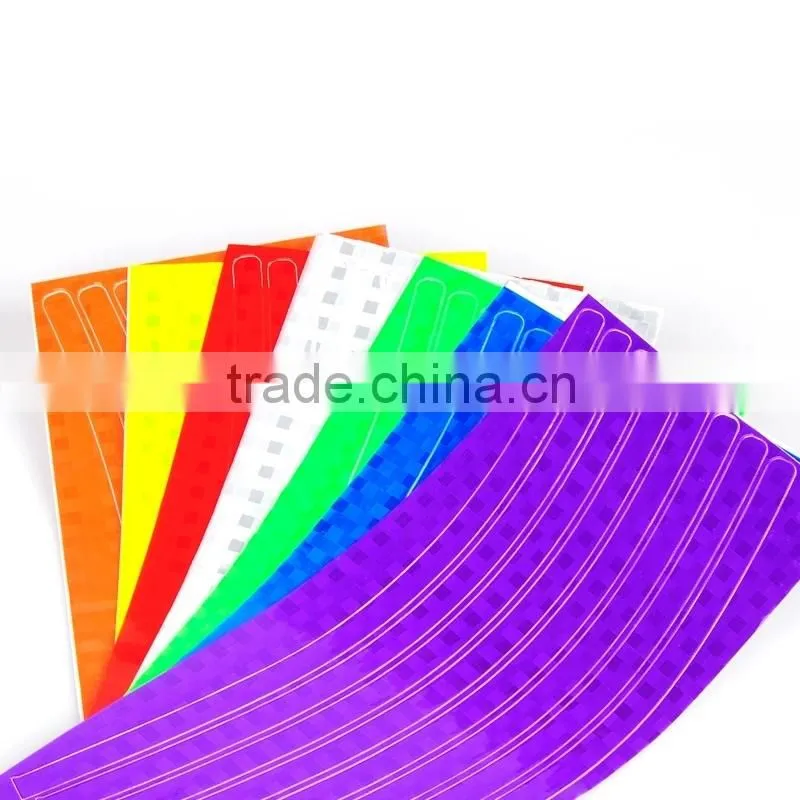 Reflective adhesive PVC sheet for car and bicycles