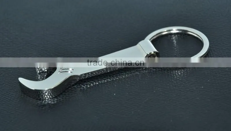 Cheap multi tool wrench shape bottle opener keychain