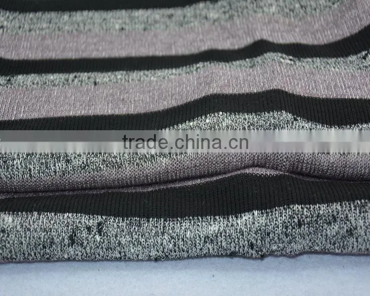 Jiufan Textile Hot Sale Knit Fabric T/R Span Fabric Yarn Dyed Stripe Supplier