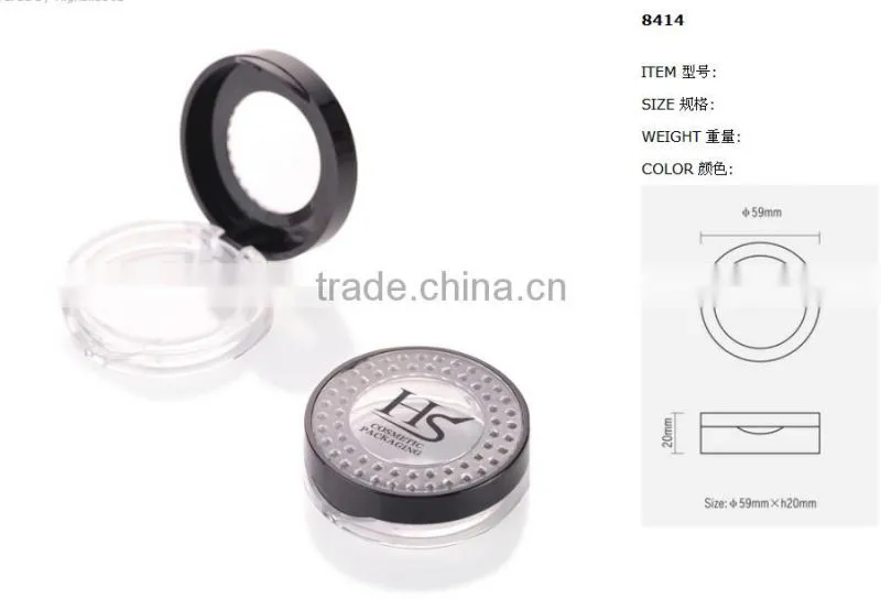round shaped compact powder case