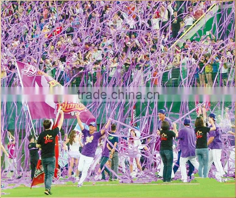 Party frisbee confetti streamer/crepe paper frisbee confetti streamer