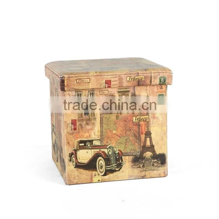 portable wooden foot rest foldable storage bar stool chair