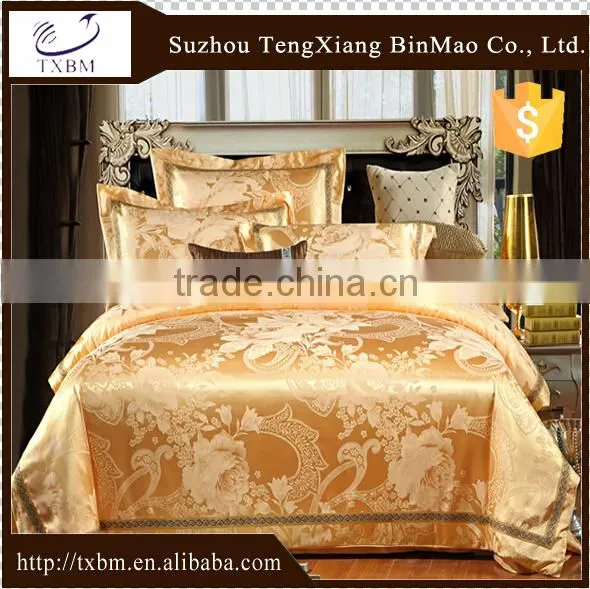 100% silk bedding set with jacquard design