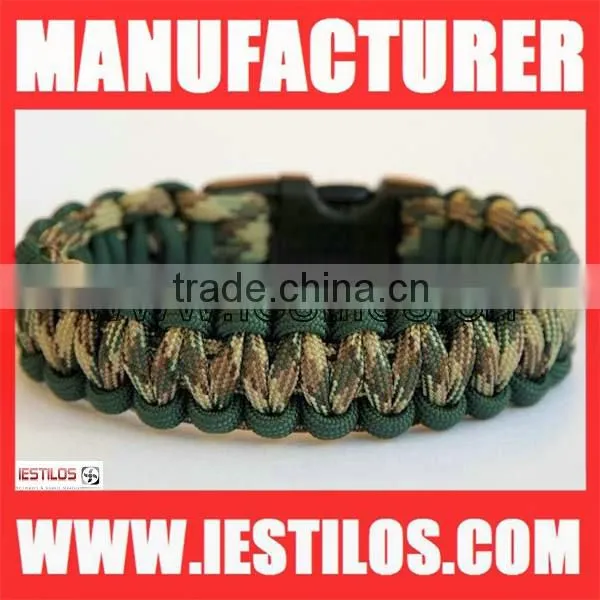 2015 classic style wholesale velcro clasp 450 paracord bracelet
