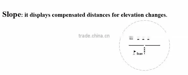 China 6*21 OEM upgraded 600PRO multifunction telescope range finder for hunting and golf