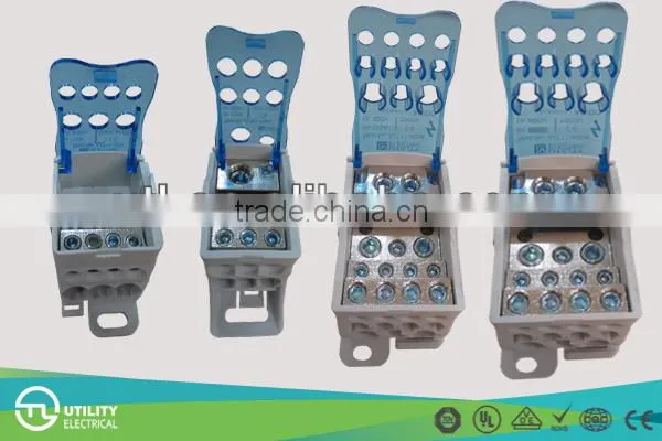 1 in 7 out universal terminal blocks Al Cu distribution conductor 80mm -500mm / Al Cu distributor terminal blocks connector /