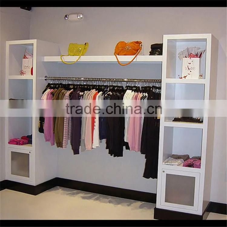 Kaierda Latest clothes display racks/wood dispaly shelf /clothing display shelf