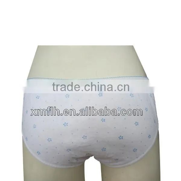 Good quality disposable cotton underwear 2014