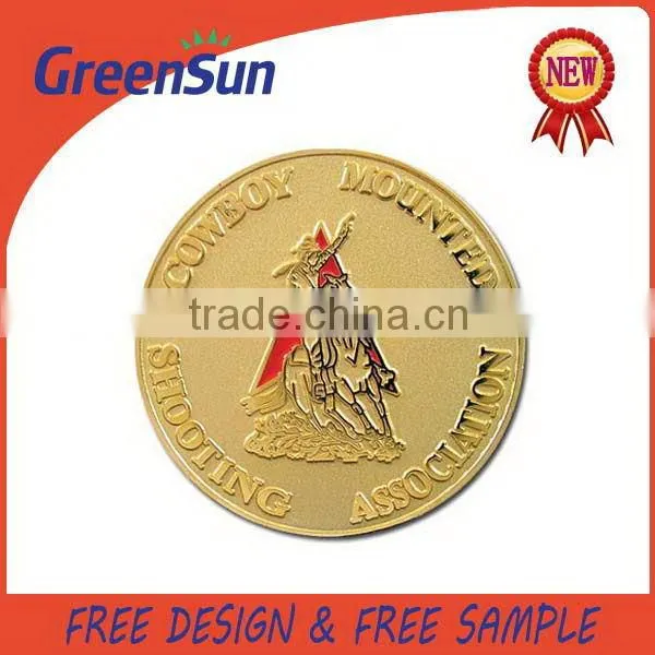Competitive price durable 50th gold challenge coin