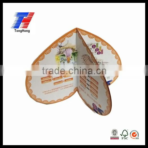 Customized book /cataloge /photo album/ photography /magazine printing heart shape wholesale