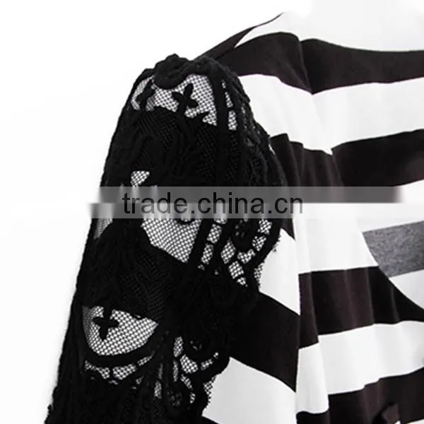 long sleeve coat stripes