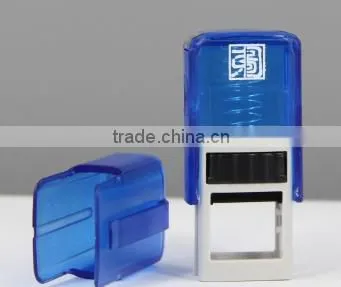 Wholesale Epress Factory Transparent Colors Rectangle 15x6mm Mini stamp, Pocket stamp, Rubber Stamp