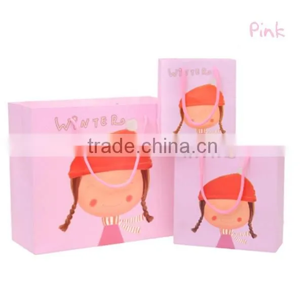 Various Cartoon Girl Figure Gift Paper Bag