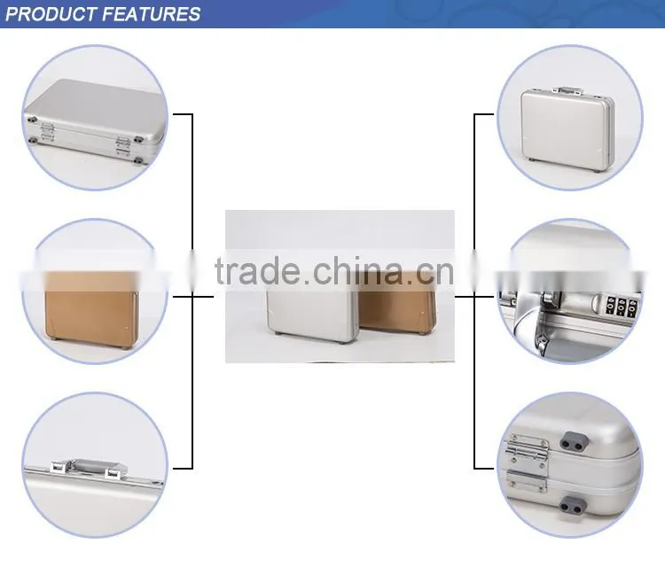 Sunrise Commercial Upgrade Quality Briefcase Men Makeup Aluminum Tool Box Briefcase