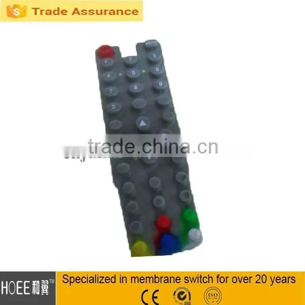 remote volume control rubber keypad silicone rubber keypad for remote
