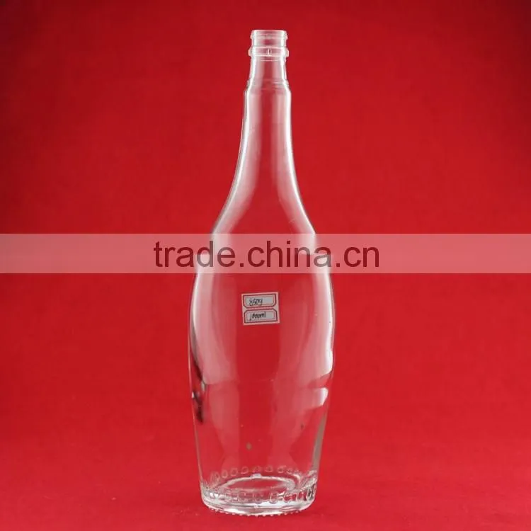 Wholesale hot quality brandy glass bottles waterdrap whiskey bottles frosted beverage bottle