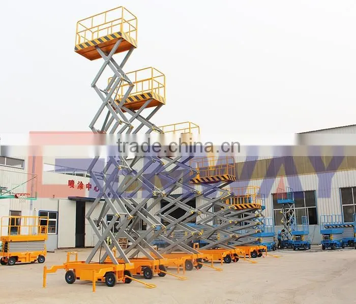 Hydraulic mobile scissor lift 16m