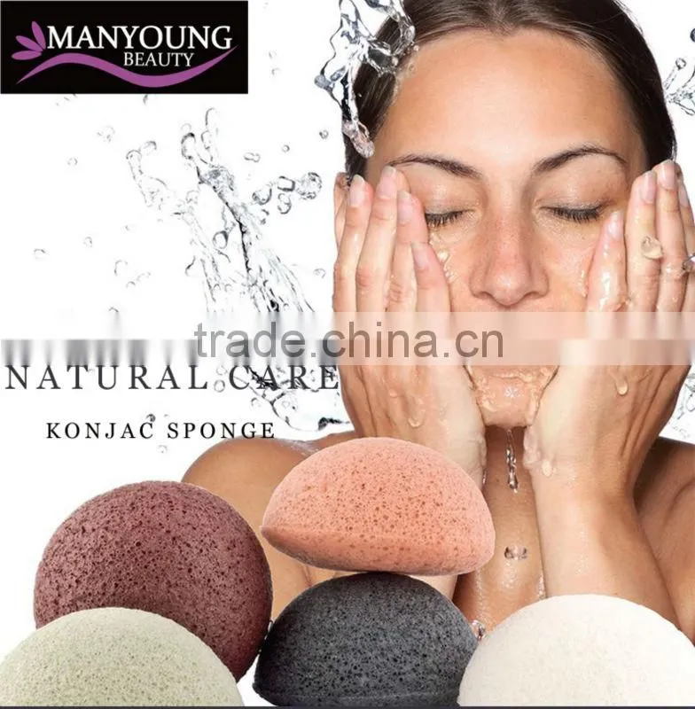 Heart shap charcoal konjac sponge