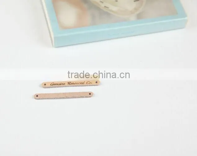 guangzhou leather label factory customs synthetic waist leather patch