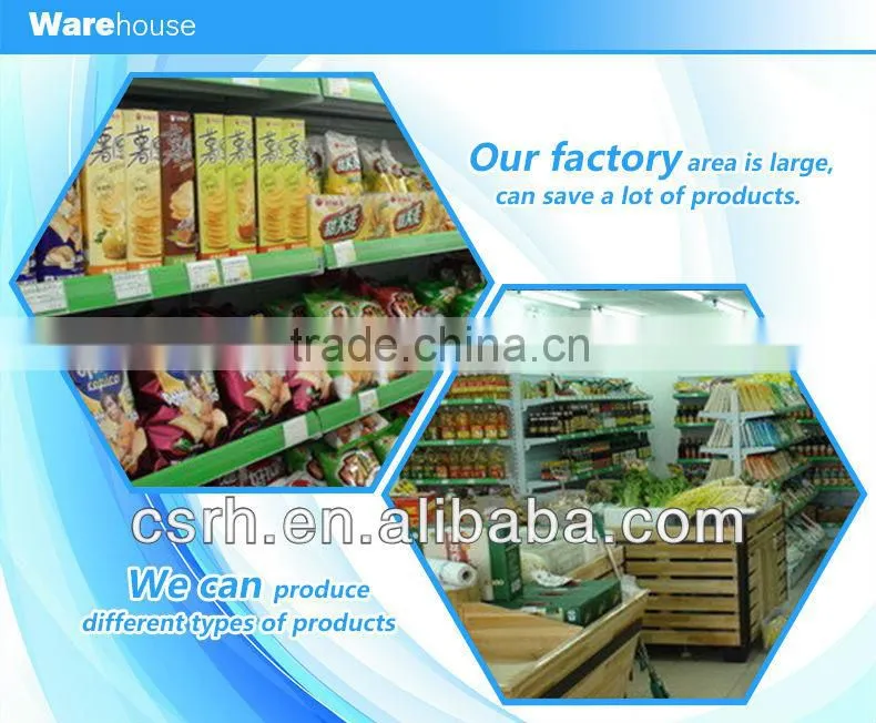 RH-HSBW02 Metal Wire Mesh Back Panel Supermarket Shelf