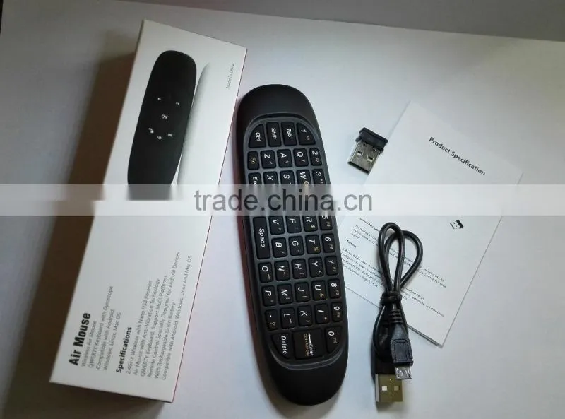 Best Selling Product Very Small 2.4G Keyboard Air Mouse With Keyboard for ALL Android Tv Box