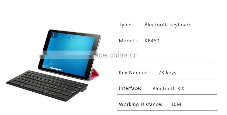 ultra-slim blue tooth 3.0 wireless keyboard for windows ,android, ios pc tablet