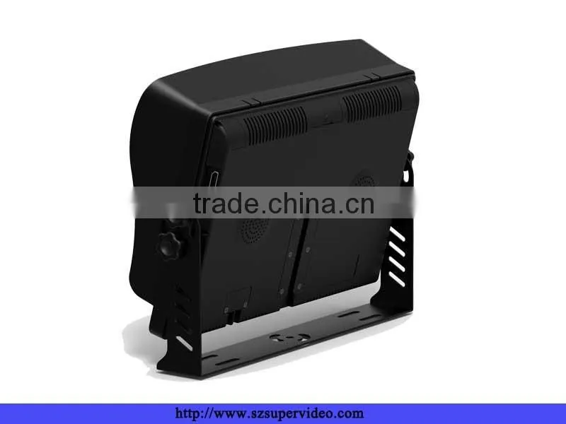 10.1 inch car quad monitor automobile dashboard monitor with 4 video input