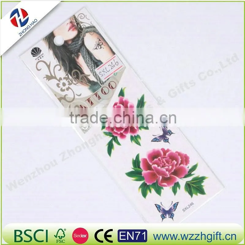 2016 new diy animal tattoo sticker with full color and most