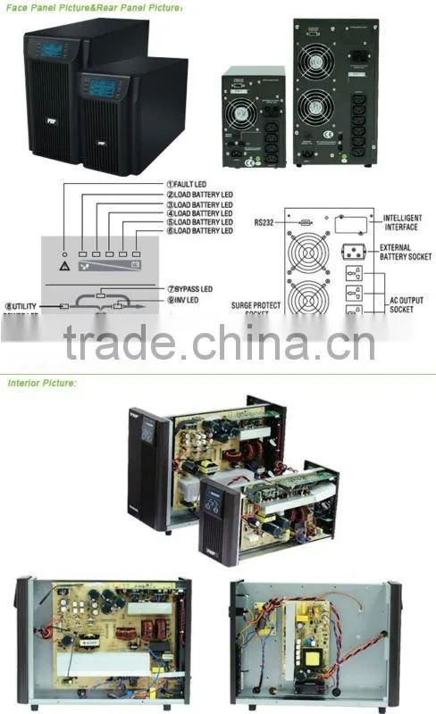 MUST SOLAR pure sine wave online ups power supply 1kva-20kva