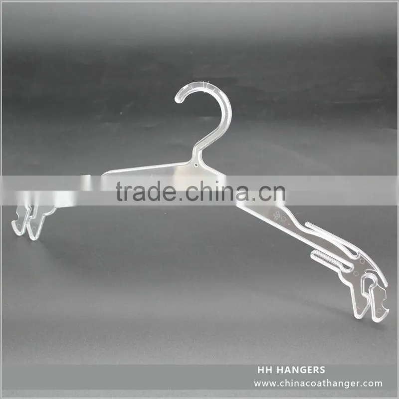 High quality plastic transparent trousers hanger