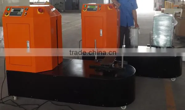 Plastic film luggage wrap machine suitcase wrapping machine