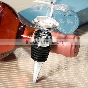 Unique golf ball shape crystal wine stopper, bottle stopper