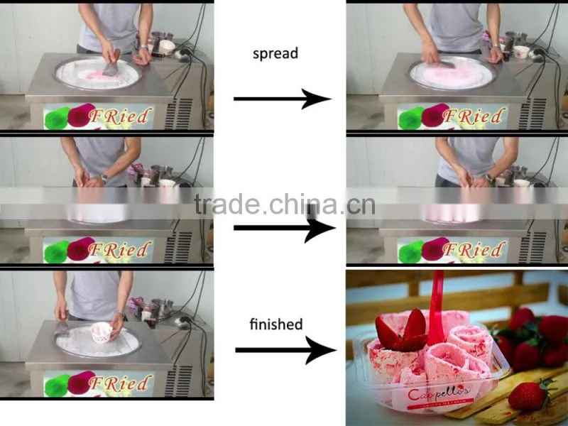 Small fried ice cream machine with low price for street business