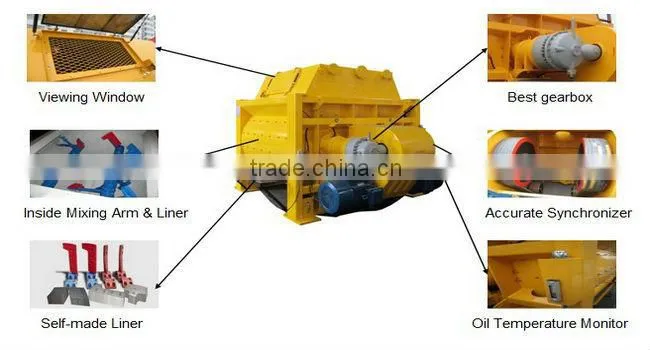 HYM-JS500 stand mixer for concrete block making machine