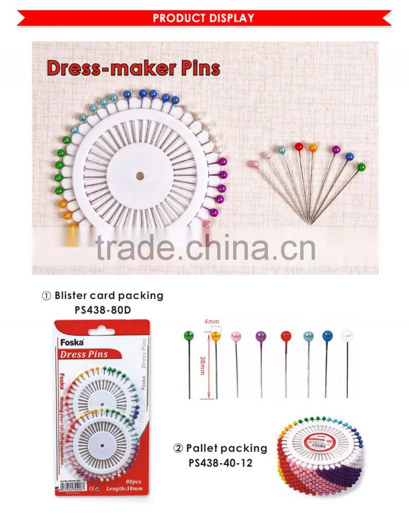 Standard Size 38mm Ball Head Dressmaker Pins