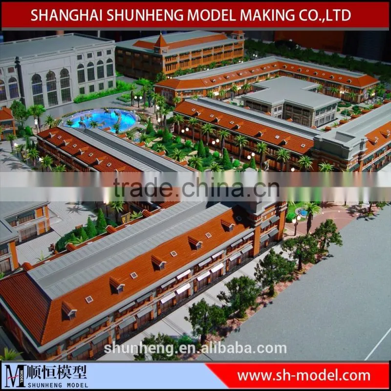 customize site project industral & office miniature building scale model making