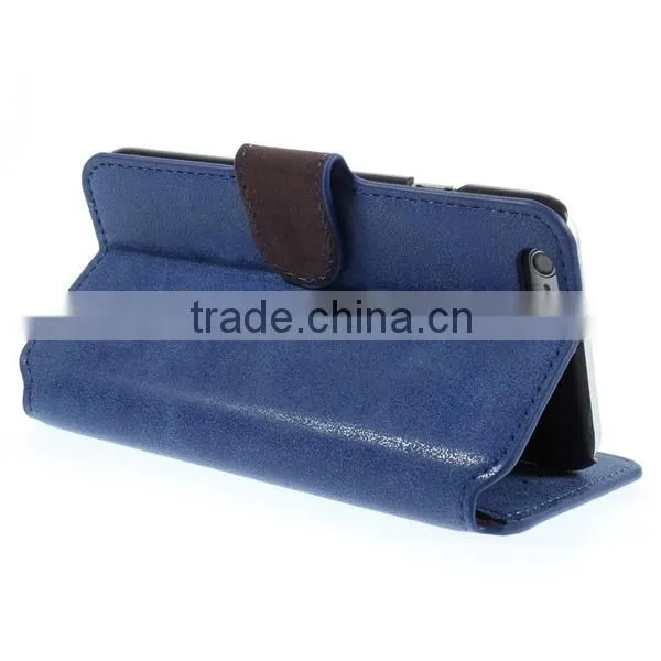 super slim wallet leather case for apple iphone 6 , for apple iphone 6 case, for iphone 6 plus case slim