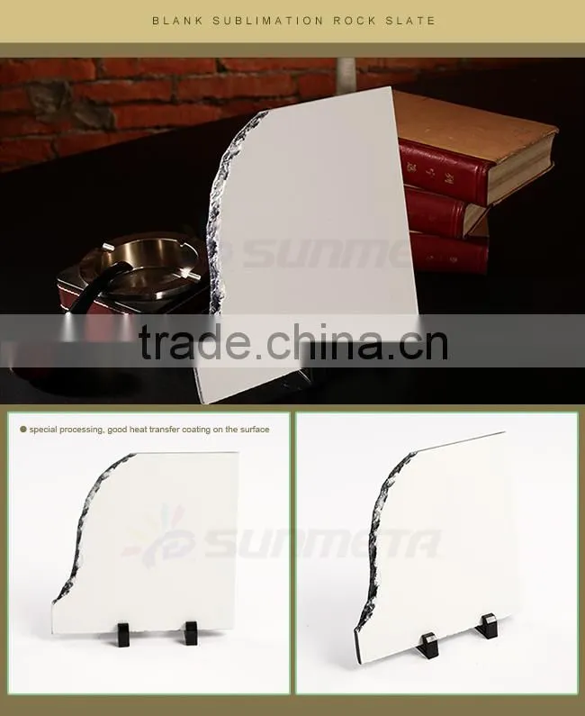 Sunmeta Factory Manufacturer Blank Sublimation Coating Rock Slate 20*20cm (SH-08)