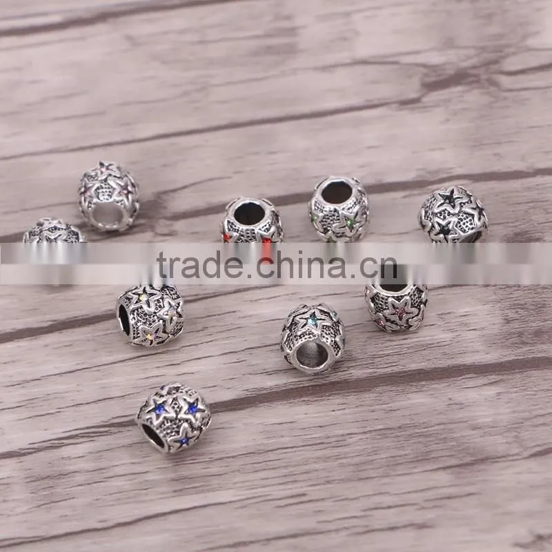 5.0mm Hole Big Hole Women Men DIY Loose Beads fit For Bracelet Necklace Chain