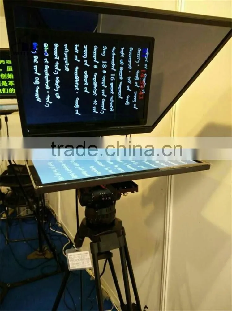teleprompter transparent mirror glass