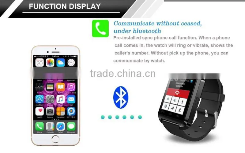 Fashionable 1.44inch Bluetooth Android Smart Watch,U8 Smart Watch