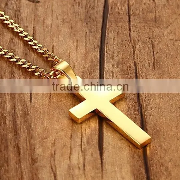 High Quality Fashion Cross Pendant Stainless Steel Necklace