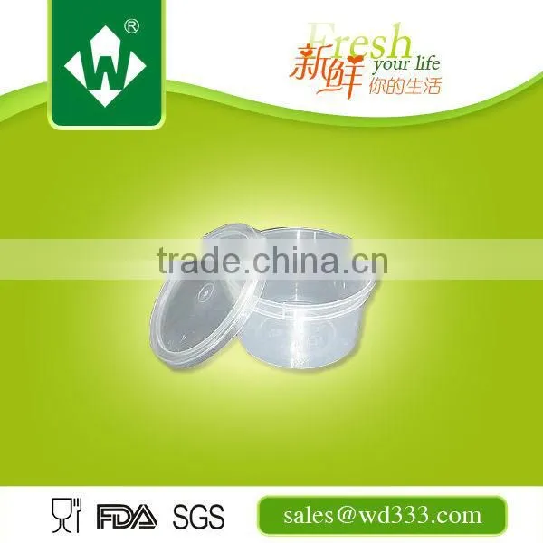 Clear Transparent Round Plastic Food Box