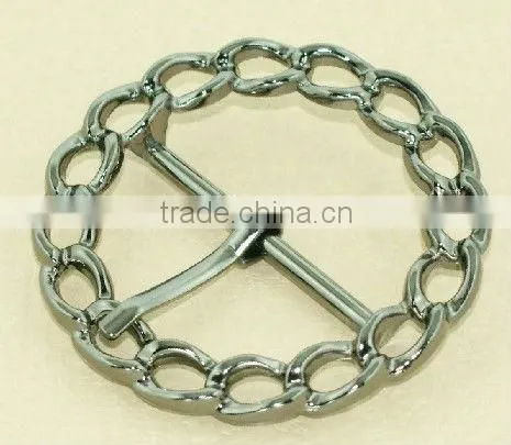 snakeskin pattern oval old belt buckles