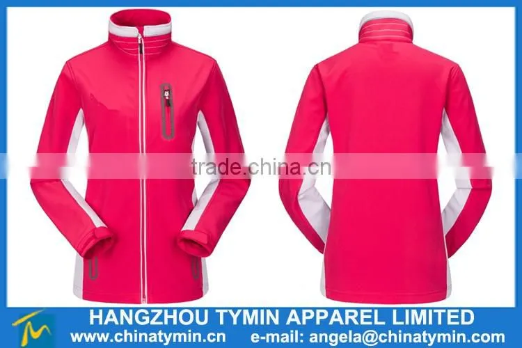 women white and red waterproof softshell jacket