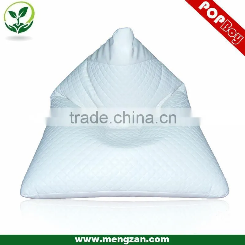 Twisting reclining lounger bean bag, quilting treatment, faux leather or polyester optional