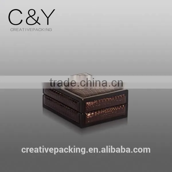 Propose wedding ring leather jewelry gift box for fast delivery