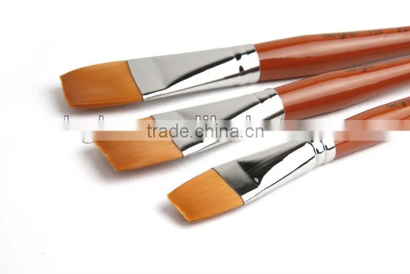 in stock BGN-136 Bergino master professional XL size flat shape nylon hair artist paint brush