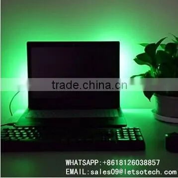 CE ROHS approved 5V SMD5050 USB strip light IP65 with controller and usb cable tv led backlight USB charged RGB LED strip